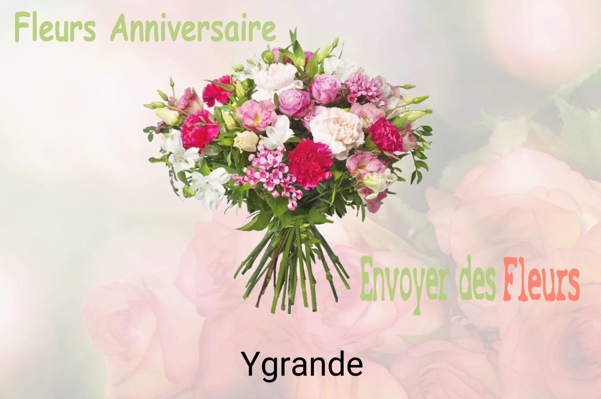 Bouquet de fleurs d’anniversaire livré à Ygrande